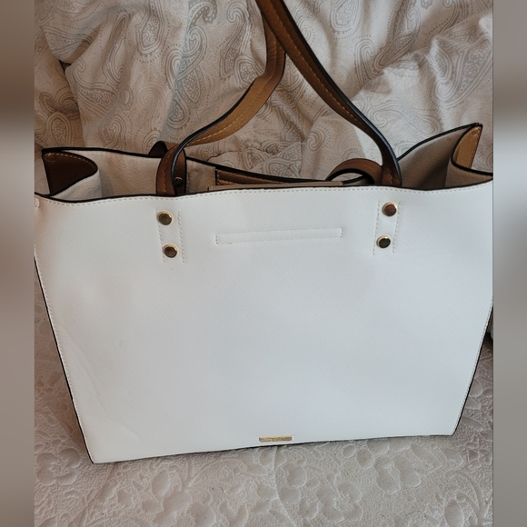 Ladies white & brown Tote purse handbag bnwt Call It Spring - indent - Picture 6 of 12